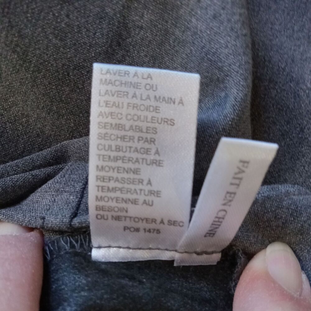 Amanda & Chelsea dress pants women's size 12 gray slit at hem side zip closure - Picture 14 of 14